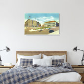 Copley Plaza und Square View of the Public Leinwanddruck (Insitu (Schlafzimmer))