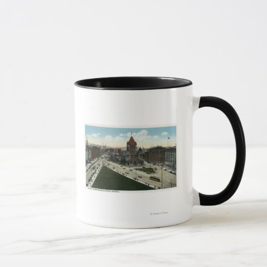 Copley Square Aussicht auf die Dreifaltigkeitskirc Tasse (Rechts)