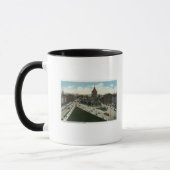 Copley Square Aussicht auf die Dreifaltigkeitskirc Tasse (Links)