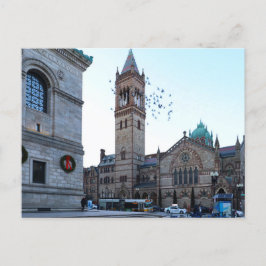 Copley Square Boston Massachusetts Postcard Feiertagspostkarte