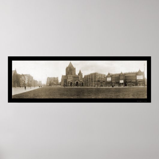 Copley Square MA Foto 1910 Poster (Vorne)