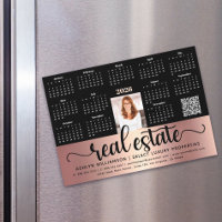 Copper 2026 Calendar Real Anwesen QR Code Magnet