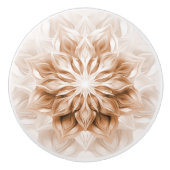 Copper 3D Shiny Mandala Keramikknauf (Vorderseite)