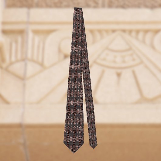 Copper and Black Art Deco Look Elegant Krawatte