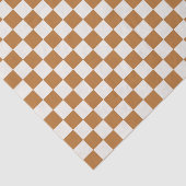 Copper and eggshell checkerboard pattern seidenpapier (Ausschnitt)
