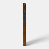 Copper Brown Metallic Monogram Case-Mate iPhone-Hü iPhone Hülle (Linke Seite)