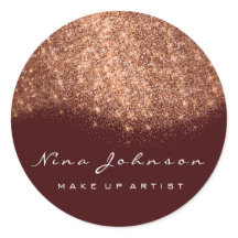 Copper Burgundy Rose Glitzer Makeup Artist Beauty