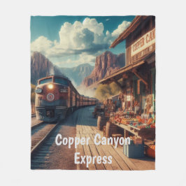 Copper Canyon Express Fleecedecke