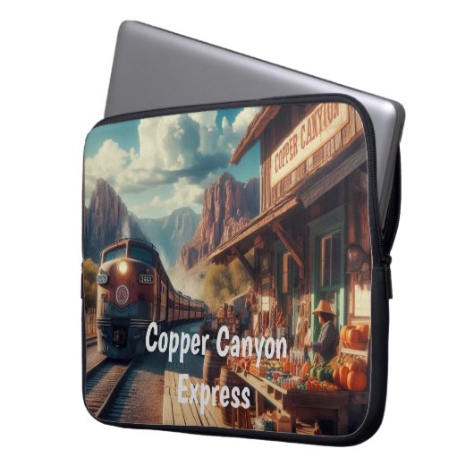 Copper Canyon Express Laptopschutzhülle (Vorderseite Links)