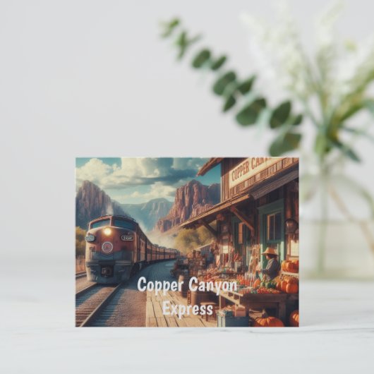 Copper Canyon Express Postkarte (Stehend Vorderseite)