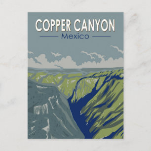 Copper Canyon Mexico Reisen Kunst Vintag Postkarte