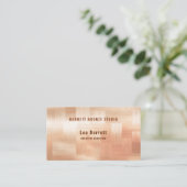 Copper Checkerboard Design Visitenkarte (Stehend Vorderseite)