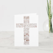 Copper Christlich Cross John 14 Beileid Vielen Dan Dankeskarte (Vorderseite)