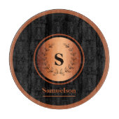 Copper Detailed Personalized Kitchen Cutting Board Schneidebrett (Vorderseite)