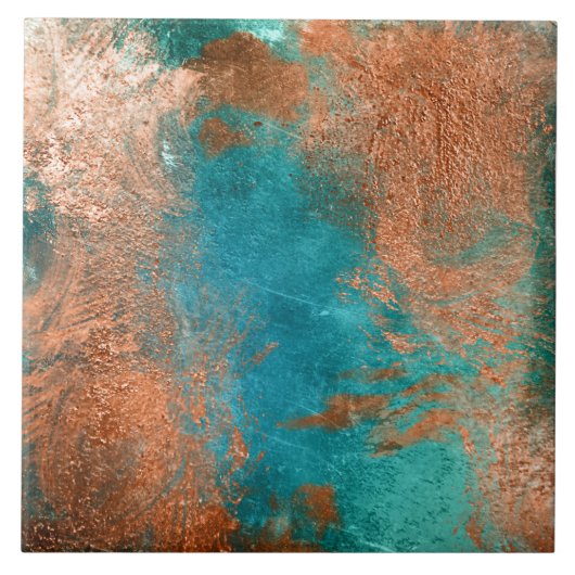 Copper Distressed Patina Fliese (Vorderseite)