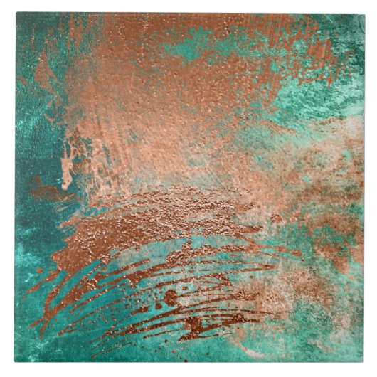 Copper Distressed Patina Fliese (Vorderseite)