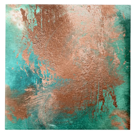 Copper Distressed Patina Fliese (Vorderseite)