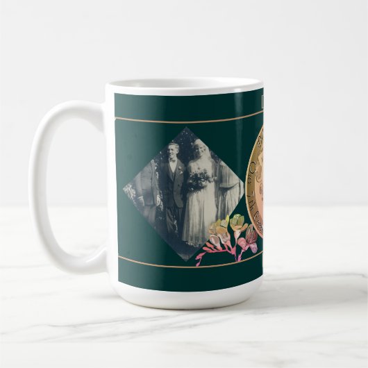 Copper Fresia 2 Fotos Kaffeetasse (Links)