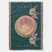 Copper Fresia zum 7. Hochzeitstag Decke (Vorderseite Vertikal)