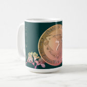 Copper Fresia zum 7. Hochzeitstag Kaffeetasse (Vorderseite Links)