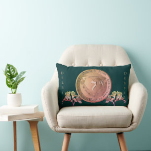 Copper Fresia zum 7. Hochzeitstag Lendenkissen