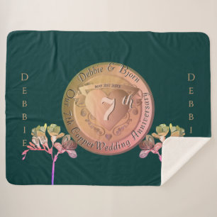 Copper Fresia zum 7. Hochzeitstag Sherpadecke
