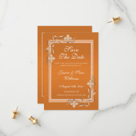 Copper Gem & Glitzer 7. Hochzeitstag Save The Date