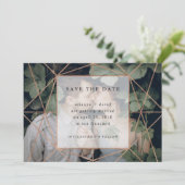 Copper Geo | Foto Save the Date (Stehend Vorderseite)