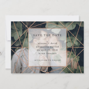 Copper Geo   Foto Save the Date