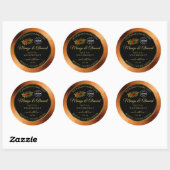 Copper Glitzer Black Product Labels Ladybug Logo Runder Aufkleber (Blatt)