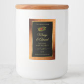 Copper Glitzer Black Product Labels mit Ladybug Lebensmitteletikett (Vorderseite)