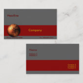 Copper Globe Business Card Visitenkarte (Vorne/Hinten)