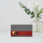 Copper Globe Business Card Visitenkarte (Stehend Vorderseite)