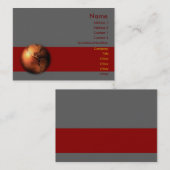 Copper Globe Business Card Visitenkarte (Vorne/Hinten)