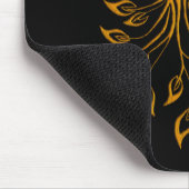 Copper Gold Phoenix steigt auf schwarz Mousepad (Ecke)