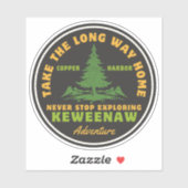 Copper Harbour Keweenaw Michigan Adventure Aufkleber (Blatt)