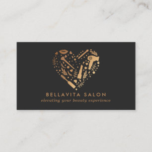Copper Heart Friseursalon Visitenkarte