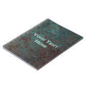 Copper-Korrosion Text Print Notebook Notizblock (Linke Seite)