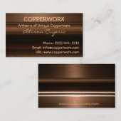COPPER METALLIC Business Cards Visitenkarte (Vorne/Hinten)