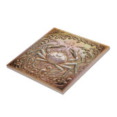 Copper Metallic Iridescent Crab D1223 Fliese (Seite)
