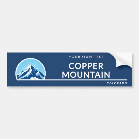 Copper Mountain Colorado Bergskigebiet Autoaufkleber (Vorne)