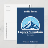 Copper Mountain Colorado Blue Postcard Postkarte (Vorne/Hinten)