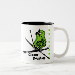 Copper Mountain Colorado grüner Skikaffee Tasse