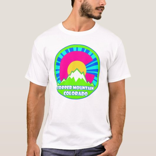 Copper Mountain Colorado Neon Berge Shirt (Vorderseite)