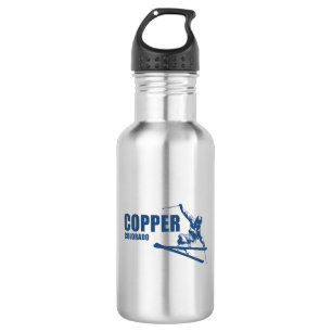 Copper Mountain Colorado Skier Edelstahlflasche