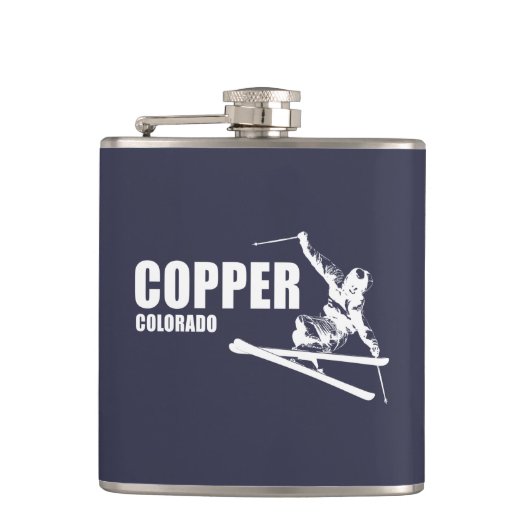 Copper Mountain Colorado Skier Flachmann (Vorderseite)