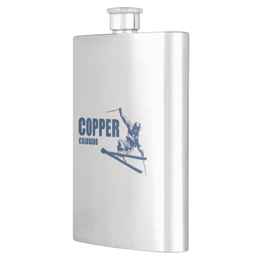 Copper Mountain Colorado Skier Flachmann (Links)