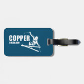 Copper Mountain Colorado Skier Gepäckanhänger (Rückseite horizontal)