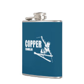 Copper Mountain Colorado Skifahrer Flachmann (Links)