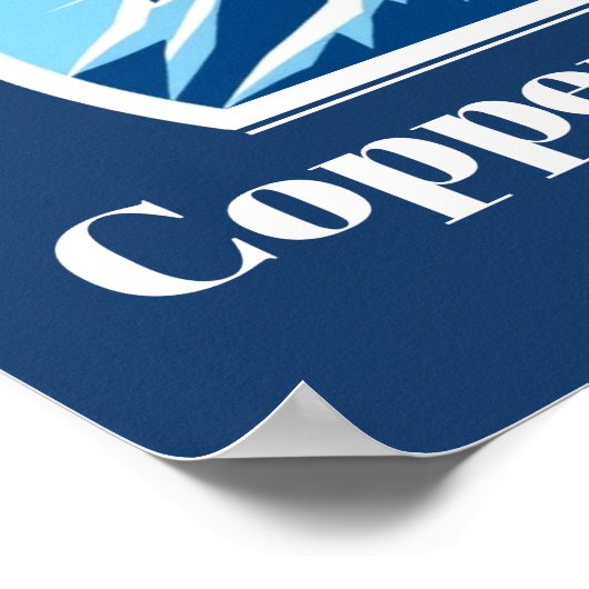 Copper Mountain Colorado Skigebiet Poster (Ecke)